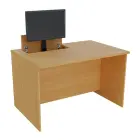 PC - VM1 - 120 stůl  s mechanickým výsuvem (1x) monitoru, 750x1200x800 mm lamino - buk Royal