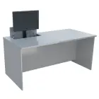 PC - VM1 - 160 stůl  s mechanickým výsuvem (1x) monitoru, 750x1600x800 mm lamino - šedá