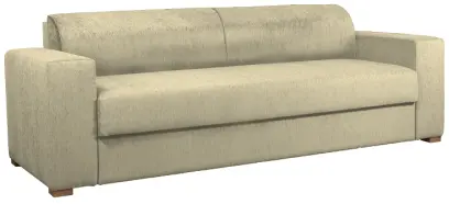 MONROE pohovka celočalouněná, koženka HOLY BE 5 - koženka krémová