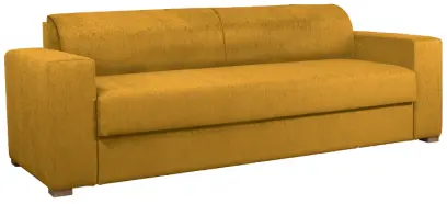 MONROE rošt, pohovka celočalouněná, koženka OTO T 5 - koženka žluto-oranžová