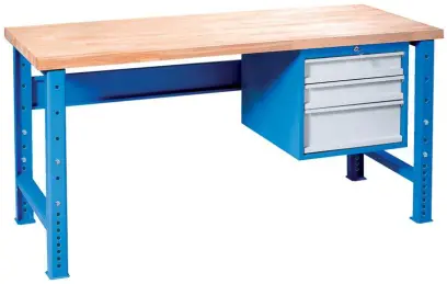 E 120/80 dílenský pracovní stůl - výškově stavitelný