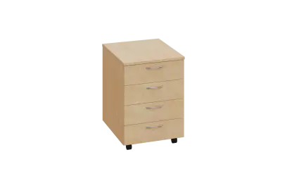 EK 1 - 01 kontejner pojízdný, deska 18 mm, bez zámku lamino - bříza irská