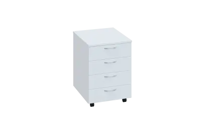 EK 2 - 01 kontejner pojízdný, deska 25 mm, bez zámku lamino - bílá