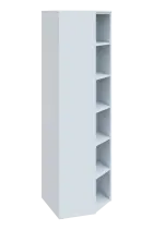 EV 6 - 7 skříň rohová, vnitřní, úzká lamino - bílá, provedení pravé