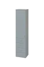 EN 5 - 44ZD skříň 4-zásuvková/1-dveřová, úzká, levá lamino - šedá
