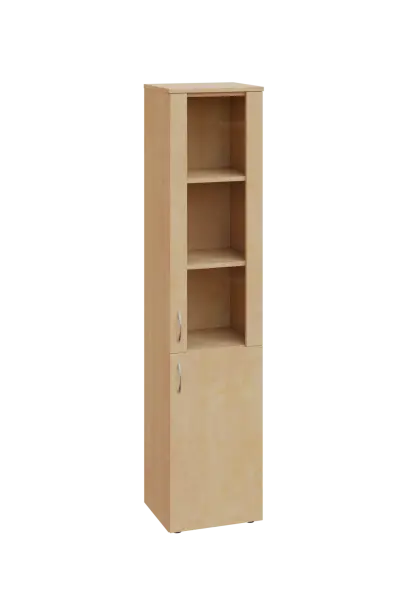 EN 5 - 4DS skříň 2-dveřová/1-sklo/, úzká, pravá lamino - bříza irská