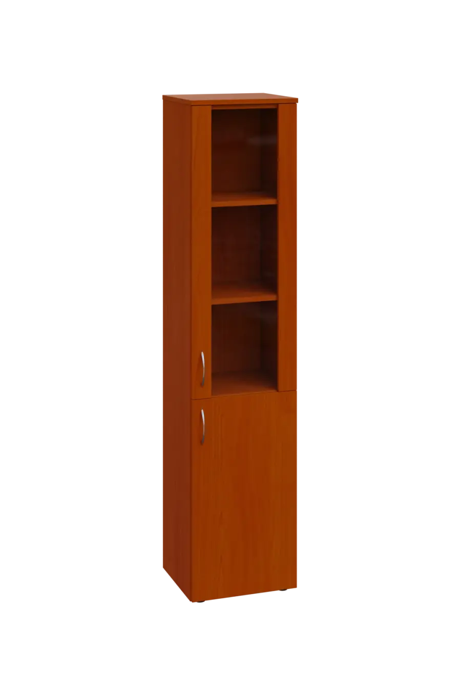 EN 5 - 4DS skříň 2-dveřová/1-sklo/, úzká, pravá lamino - třešeň šumavská