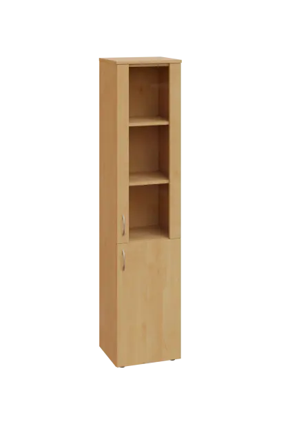 EN 5 - 4DS skříň 2-dveřová/1-sklo/, úzká, pravá lamino - javor horský