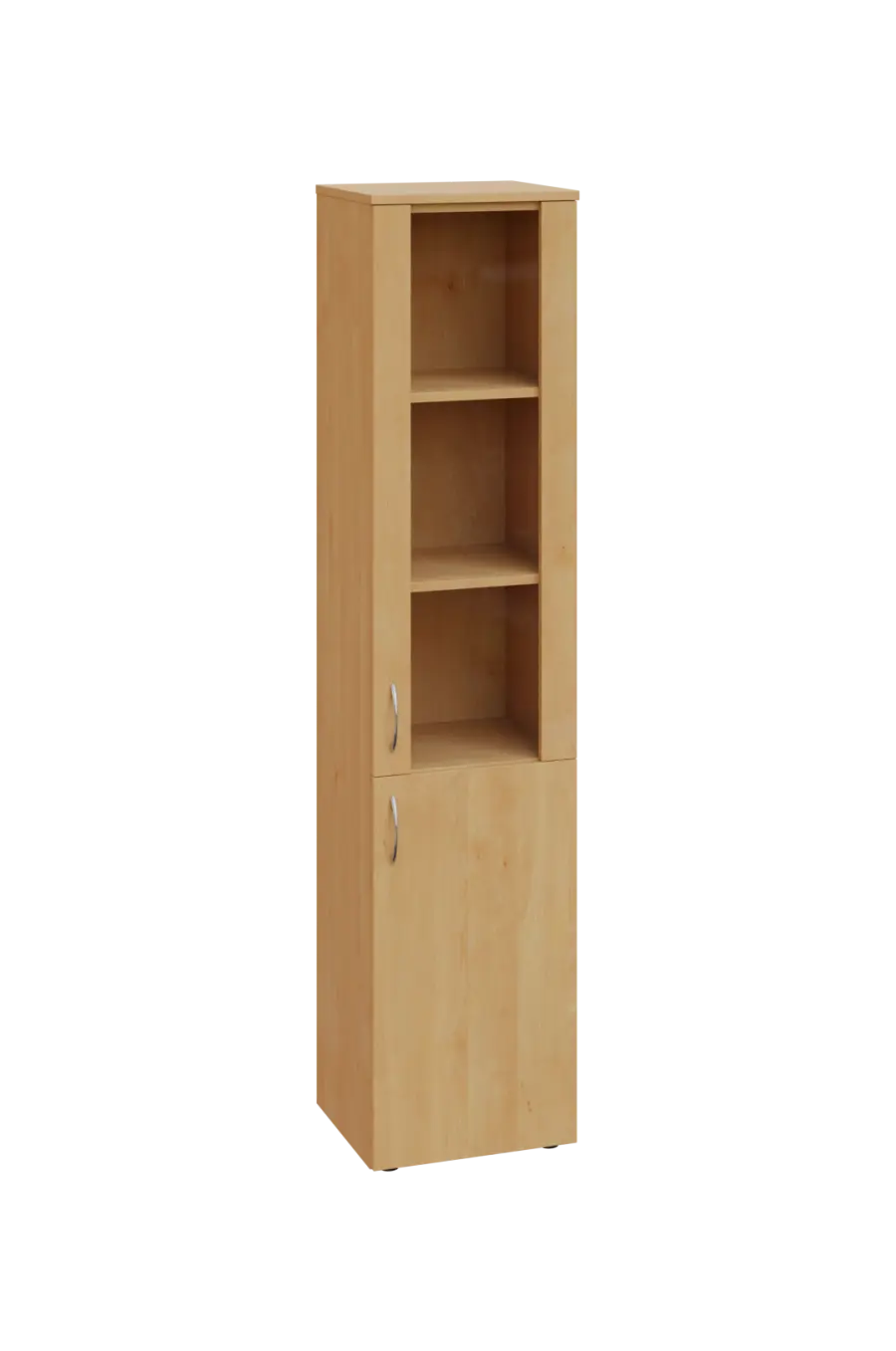 EN 5 - 4DS skříň 2-dveřová/1-sklo/, úzká, pravá lamino - javor horský