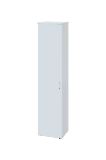 EN 5 - 4D skříň 1-dveřová, úzká, levá lamino - bílá