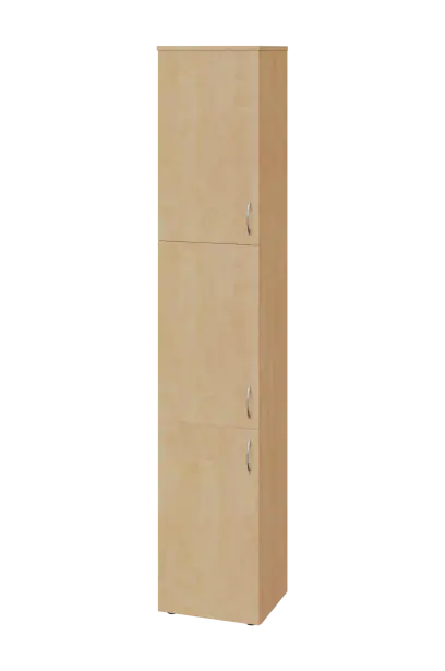 EN 6 - 43D kancelářská skříň, 3-dveřová, levá, 2150x400x400, bříza světlá