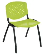 FLORIDA N židle konferenční, kostra černá, plast pistáciový