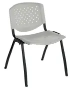 FLORIDA N židle konferenční, kostra černá, plast šedý