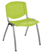 FLORIDA ST židle konferenční, kostra stříbrná, plast pistáciový