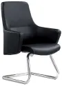 GRANADA - K  křeslo konferenční, koženka černá