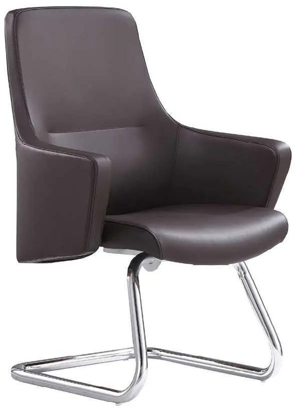 GRANADA - K  křeslo konferenční, koženka hnědá