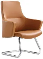 GRANADA - K  křeslo konferenční, koženka karamel