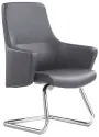 GRANADA - K  křeslo konferenční, koženka šedá