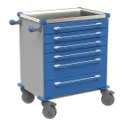 MOBI 01 N vozík zdravotnický plast ABS - modrá