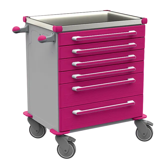 MOBI 01 N vozík zdravotnický plast ABS - fialová