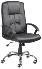ALABAMA křeslo kancelářské, černá ekokůže