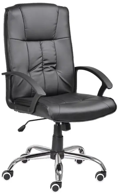 ALABAMA křeslo kancelářské, černá ekokůže
