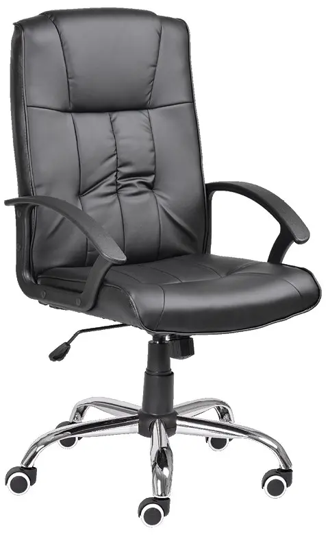 ALABAMA křeslo kancelářské, černá ekokůže