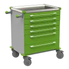 MOBI 01 N vozík zdravotnický plast ABS - zelená