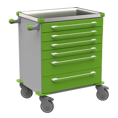 MOBI 01 N vozík zdravotnický plast ABS - zelená