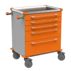 MOBI 02 N vozík zdravotnický plast ABS - oranžová