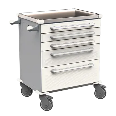 MOBI 02 N vozík zdravotnický plast ABS - bílá