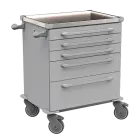 MOBI 02 N vozík zdravotnický plast ABS - šedá