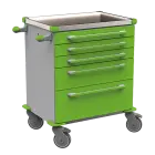 MOBI 02 N vozík zdravotnický plast ABS - zelená