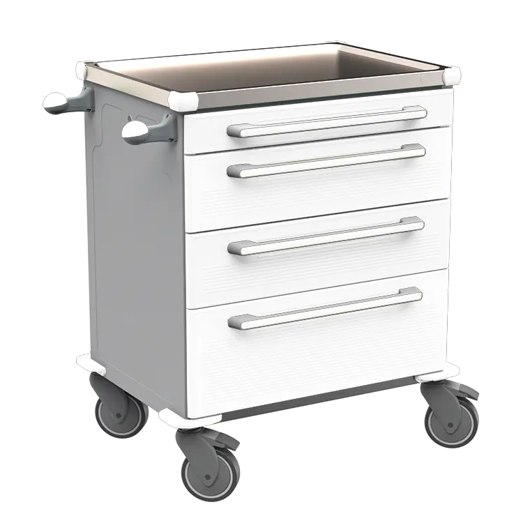 MOBI 03 N vozík zdravotnický plast ABS - bílá