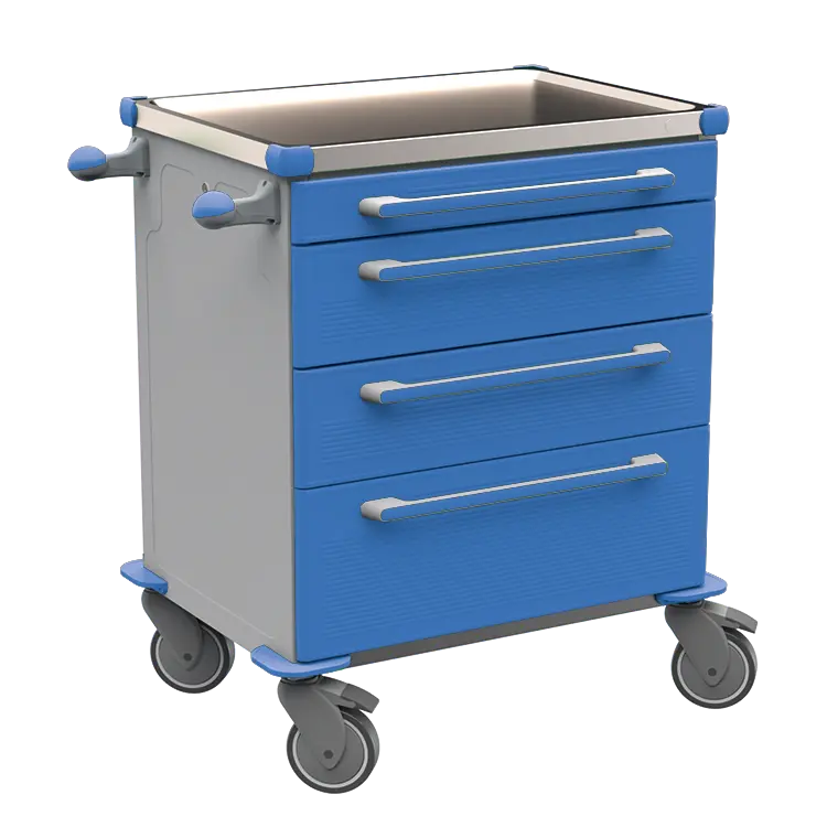 MOBI 03 N vozík zdravotnický plast ABS - modrá