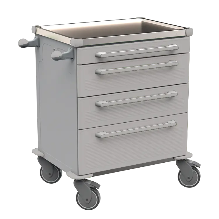 MOBI 03 N vozík zdravotnický plast ABS - šedá