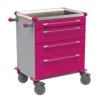 MOBI 03 N vozík zdravotnický plast ABS - fialová