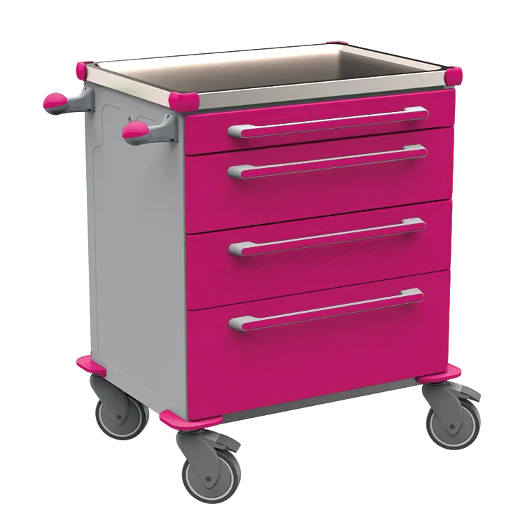 MOBI 03 N vozík zdravotnický plast ABS - fialová