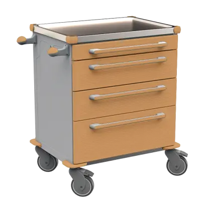 MOBI 03 N vozík zdravotnický plast ABS - hnědobéžová