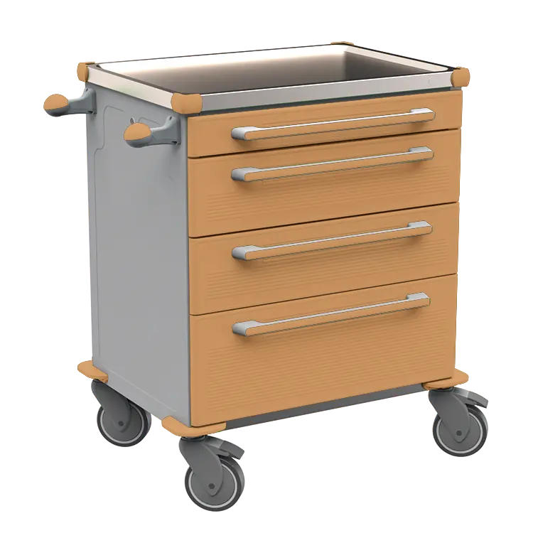 MOBI 03 N vozík zdravotnický plast ABS - hnědobéžová