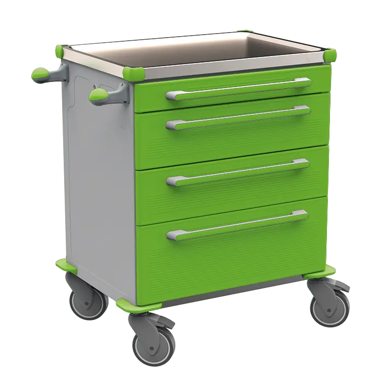 MOBI 03 N vozík zdravotnický plast ABS - zelená