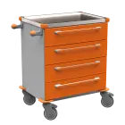 MOBI 04 N vozík zdravotnický plast ABS - oranžová