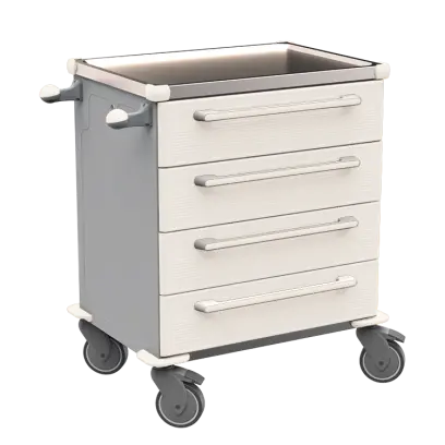 MOBI 04 N vozík zdravotnický plast ABS - bílá