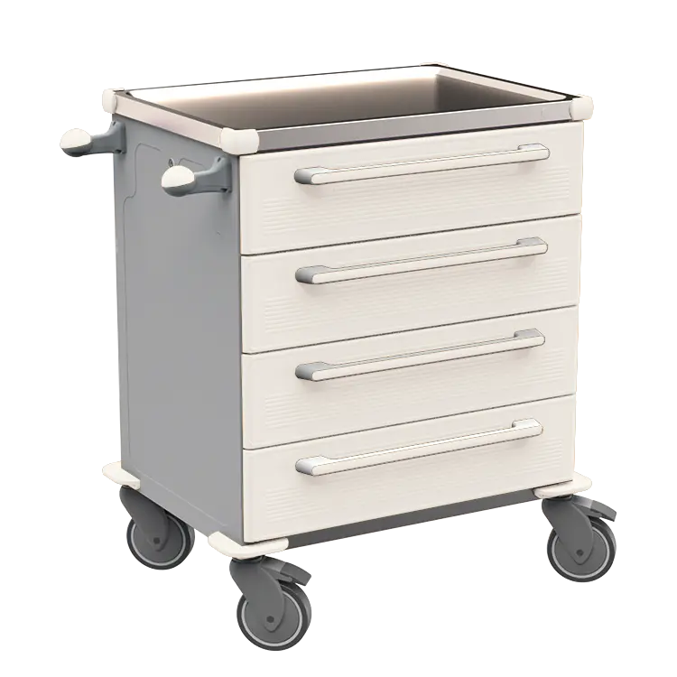 MOBI 04 N vozík zdravotnický plast ABS - bílá