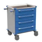 MOBI 04 N vozík zdravotnický plast ABS - modrá