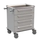 MOBI 04 N vozík zdravotnický plast ABS - šedá