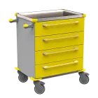 MOBI 04 N vozík zdravotnický plast ABS - žlutá