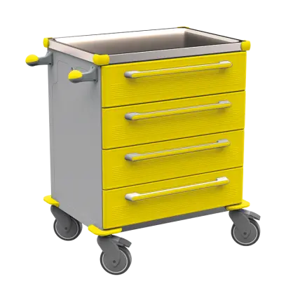 MOBI 04 N vozík zdravotnický plast ABS - žlutá