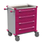 MOBI 04 N vozík zdravotnický plast ABS - fialová