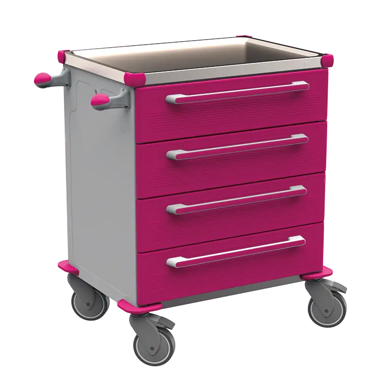 MOBI 04 N vozík zdravotnický plast ABS - fialová